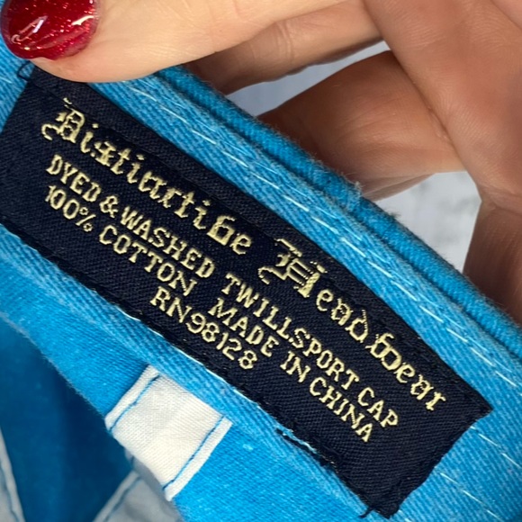 Florida Gulf Coast Beach Vacation Hat Two tone Blue Lightweight one Size - Picture 4 of 12